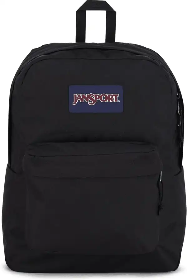  JanSport SuperBreak One Backpacks - Durable, Lightweight Bookbag with 1 Main Compartment, Front Utility Pocket with Built-in Organizer - Premium Backpack, Black