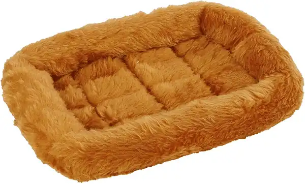  MidWest Homes for Pets Cinnamon 18-Inch Pet Bed w\/ Comfortable Bolster | Ideal for Small Breeds & Fits an 18-Inch Crate | Easy Maintenance Machine Wash & Dry