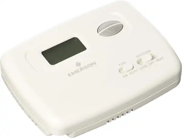  Emerson 1F78-144 Digital Heat\/Cool Thermostat, White