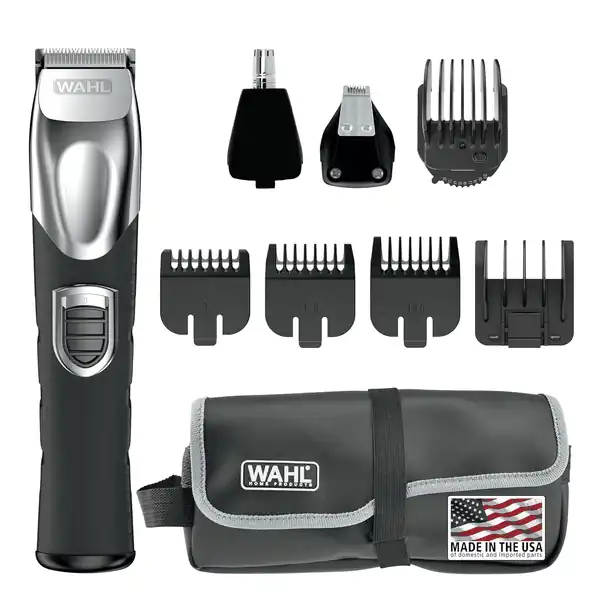  Wahl USA Rechargeable Lithium Ion All in One Beard Trimmer for Men with Detail and Ear & Nose Hair Trimmer Attachment \u2013 Model 9854-600B