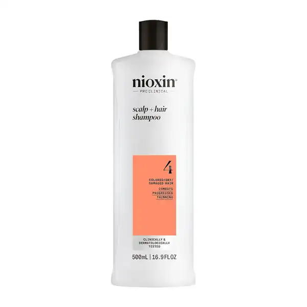  Nioxin System 4 Scalp + Hair Thickening Shampoo For Colored, Dry, & Damaged Hair with Progressed Thinning Maintain Vibrant Color Nourish & Boost Hair Density with Niacinamide & Biotin