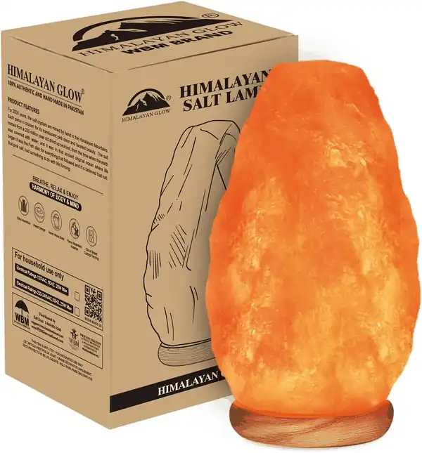  Himalayan Glow Salt Lamp with Dimmer Switch 5-7 lbs