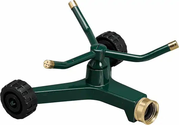  3-Arm Metal Sprinkler with Wheel Base