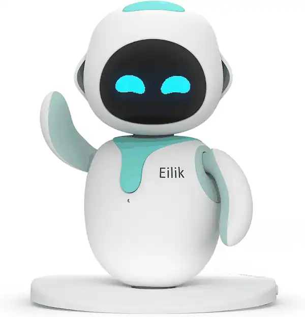  Eilik - Cute Robot Pets Toys with Abundant Emotions, Animations & Mini-Games, Your Perfect Desk Touch Interactive Companion, Holidays & Birthdays Gifts for Girls & Boys.