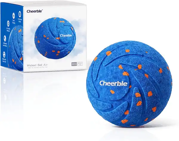  [(New Material)] Cheerble Smart Interactive Dog Toy, Wicked Ball AIR, Automatic Moving, Bouncing, and Rotating Ball, E-TPU Material, IPX7 Waterproof Rating, Active Rolling Ball for Medium and Large Dogs