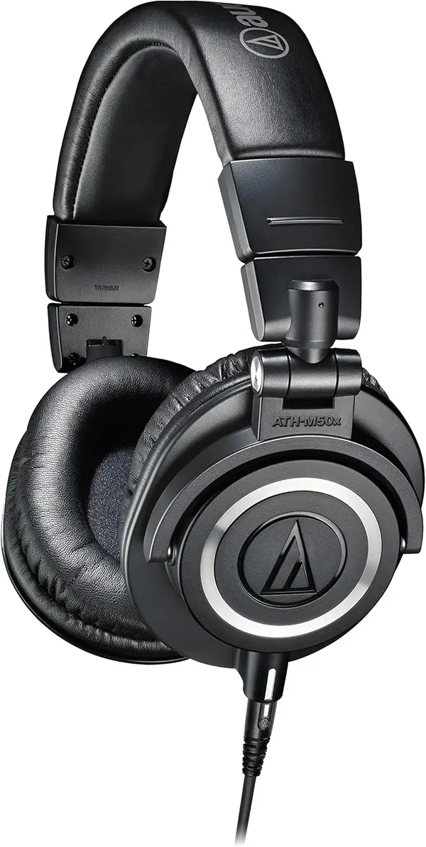 Audio-Technica ATH-M50x Professional Studio Monitor Headphones, Black