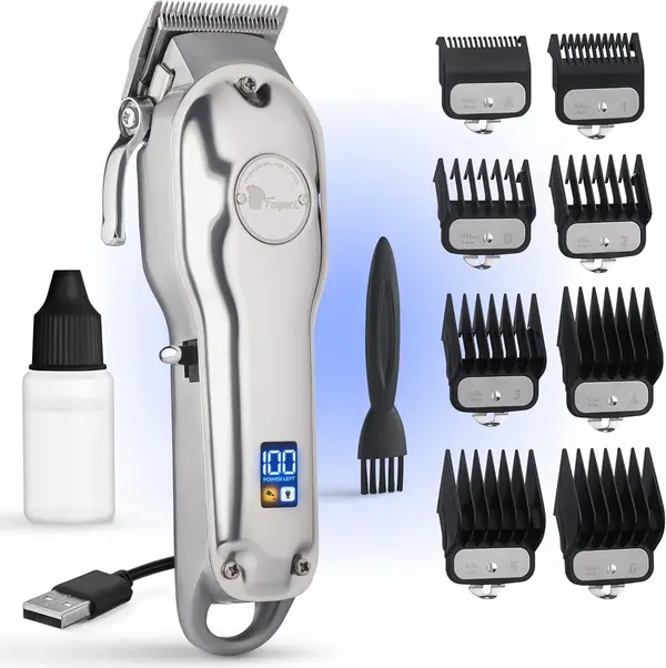 Fagaci Professional Hair Clippers with Extremely Fine Cutting, Cordless Hair Trimmer for Men & Women, Barber Clippers for Salon & Home Use