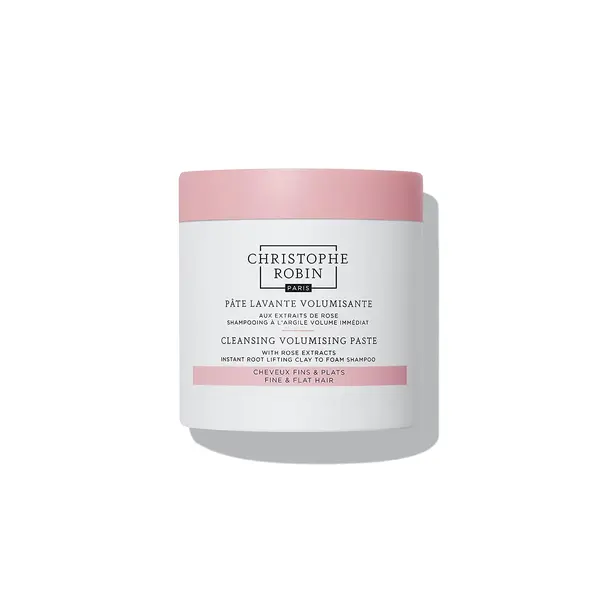 Christophe Robin Cleansing Volumizing Paste Shampoo with Rassoul Clay Rose Extracts Unisex Paste for Fine, Thin, and Flat Hair Color Safe - Travel Size 2.5 fl. oz