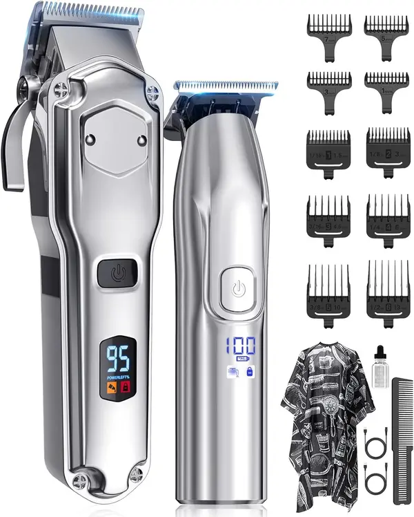 Jack & Rose Clippers and Trimmers Set, Cordless Hair Clippers for Men, Barber Clippers Set