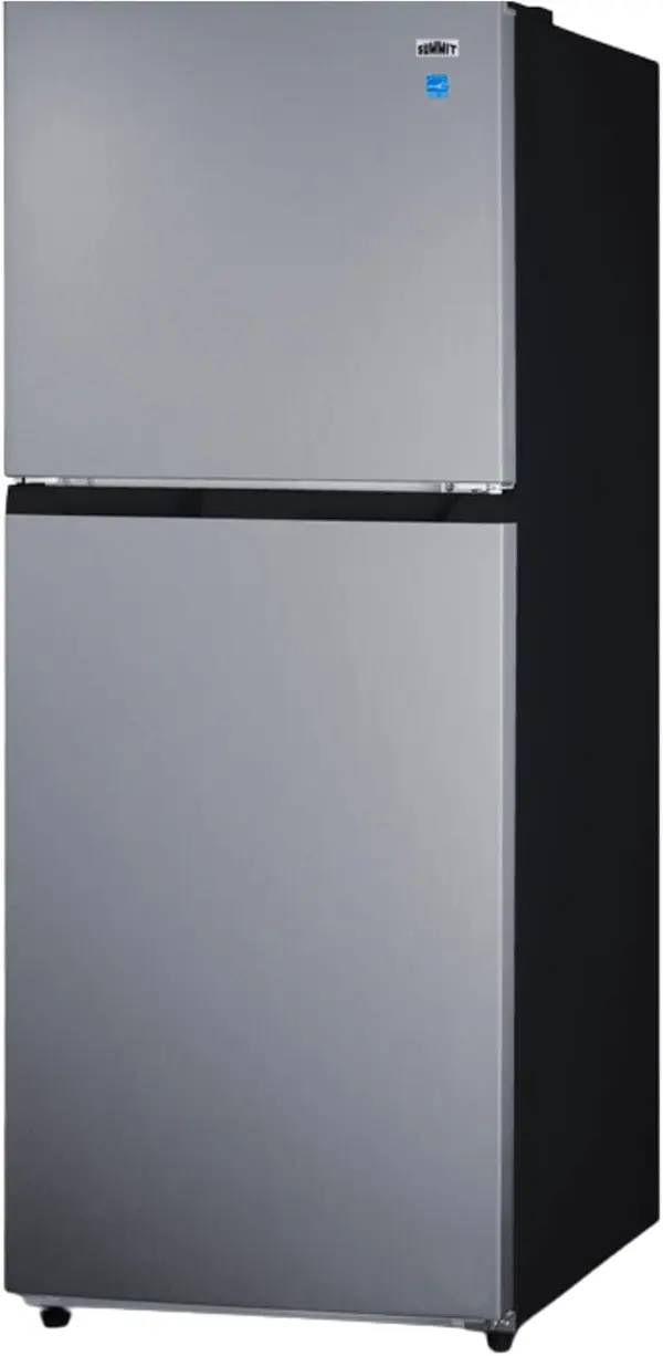 Summit FF1089PL 24\u201D Top Mount Refrigerator-Freezer - Stainless Steel Look