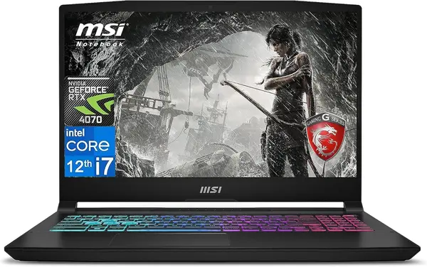 2023 MSI Katana 15 Gaming Laptop, 15.6" 144 Hz IPS Display, Intel Core i7 12650H (Up to 4.7 GHz), GeForce RTX 4070, 64GB RAM, 2TB SSD, Wi-Fi 6, 4-Zone RGB Gaming Keyboard, Windows 11 Home