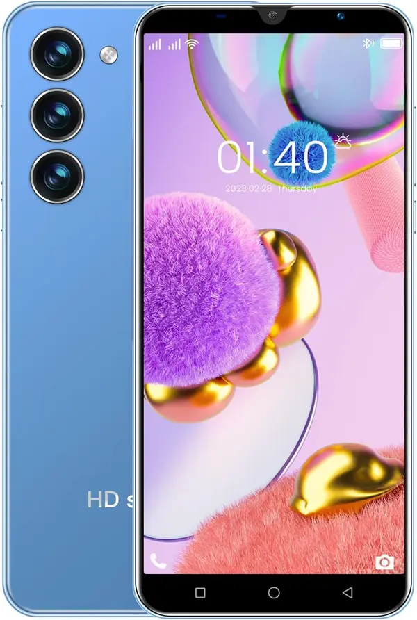 PrzSay Cheap Smartphone, 5.0" IPS Display, Android 9.0, Dual SIM, Dual Cameras, 1GB RAM+16GB ROM (Expandable to 128GB), Support: WiFi\/Face ID\/GPS 3G Mobile Phone(Blue)
