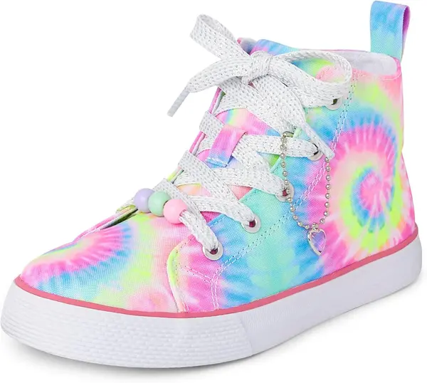 The Children's Place Girls' Casual Lace Up Hi Top Sneaker