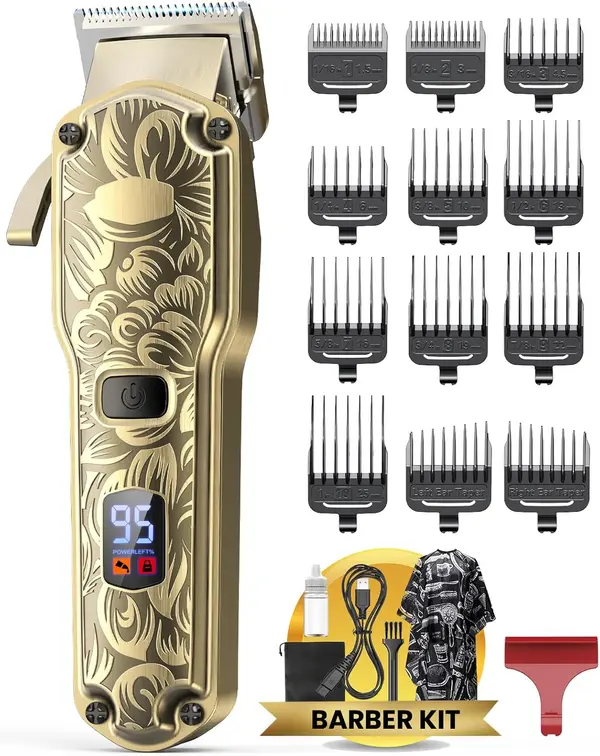 Jack & Rose Cordless Hair Clippers, Mens Hair Clippers, Wireless Clippers for Men, Barber kit Professional Clippers for Men