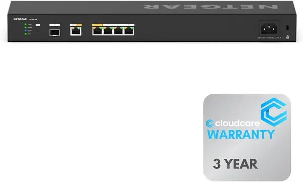 NETGEAR 6-Port 10G\/Multi-Gig Dual WAN Pro Router PR60X | Desktop\/Wall-Mount | Insight Cloud Management | Plug & Play | Firewall Protection | 3 Year Warranty Next Business Day