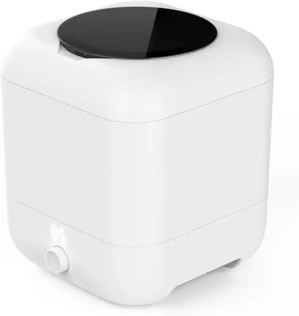 Portable Washing Machine, Cordless Mini Washing Machine with 2000mAh, Rechargeable Charge 1 Time and Up to Use 10 Times, 5L Portable Washer Machine for Baby Clothing, Underwear, Camping, RV Travel