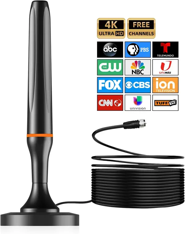 Digital TV Antenna for Smart Tv Indoor, Digital HDTV Antenna Indoor, 360deg Reception Indoor TV Antenna for Tv Without Cable, HD Antenna for TV Indoor 4k, Tv Antenna for Local Channels \u2014All TV