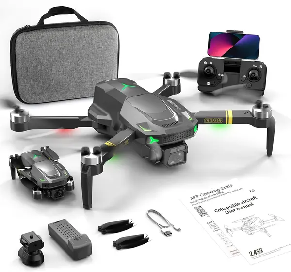 Drone with Camera, 1080P HD Foldable Drone with Gravity Control, Gesture Selfie, Altitude Hold, 360deg Flip, One Key Start, 1 Batteries \u2013 Beginner-Friendly Toy for 12+ Boys and Girls